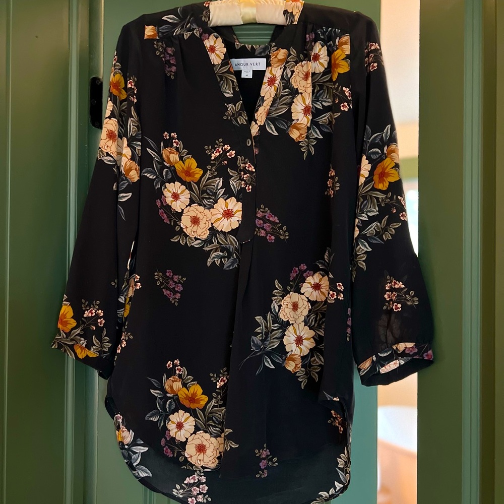 Amour Vert silk blouse